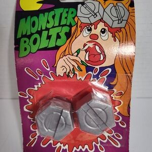 Vintage 90s Monster Bolts Novelty Glue On